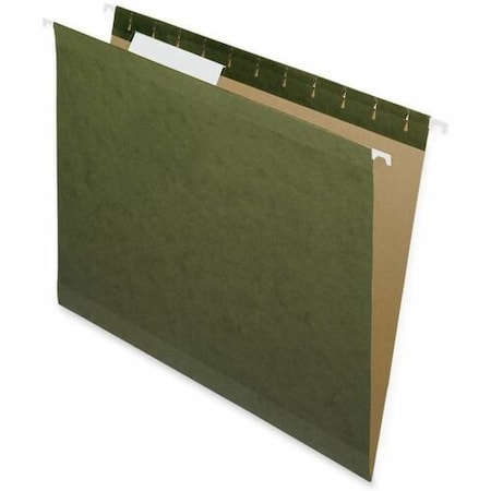 Nature Saver Hanging File Folders, Recycled, 1/3 Cut, Letter, Green, 25PK NAT08651
